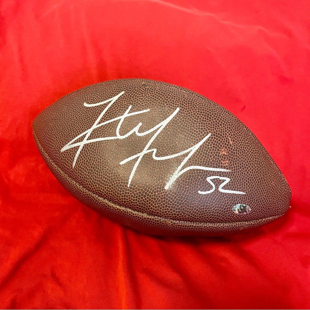 Envoy Collectibles NFL Superstar Khalil Mack Signed Football